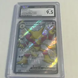 Pokemon TCG Alakazam EX TCG Holo Shiny Ultra Rare Card Paldean Fates 215/091 - Image 1