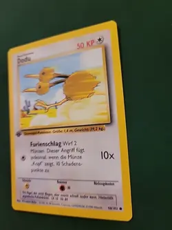 Pokemon Dodu Card GERMAN 1st Edition Base Set 1999 48/102 Lp - Image 3