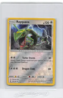 Rayquaza 106/145 - Sm-Guardians - Rising Reverse - Holo RARE - POKEMON CARD - NM - Image 1