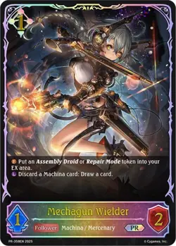 Shadowverse: Evolve Promo Cards - Mechagun Wielder (PR-358EN) NM - Image 1