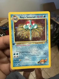 Pokemon TCG Gym Heroes 1st Edition Holo Card Misty's Tentacruel 10/132 - Image 1