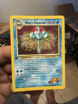 Pokemon TCG Gym Heroes 1st Edition Holo Card Misty's Tentacruel 10/132 - Image 3