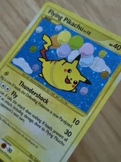 Flying Pikachu 113/111 HOLO Rising Rivals Pokemon Card MP - Image 5