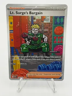Pokemon Lt. Surge's Bargain Sir Mega Evolution 185/132 NM English - Image 1