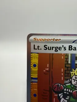 Pokemon TCG Lt. Surge's Bargain 185/132 SIR ME01: Mega Evolution Near Mint - Image 2