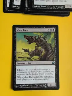 Ichor Rats. Magic the Gathering Card. Scars of Mirrodin - Image 1