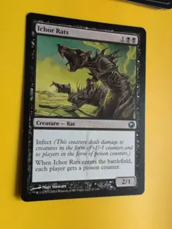 Ichor Rats. Magic the Gathering Card. Scars of Mirrodin - Image 3
