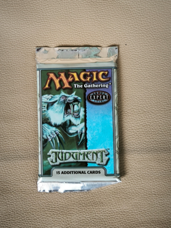 1 X BOOSTER PACK JUDGMENT 15 Cards Factory Sealed MTG 2000 Magic The Gathering - Image 1