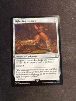 Lightning Greaves - 0281 LTC MTG - Uncommon N/M - Elven Council - Image 1