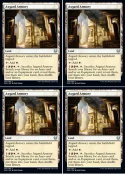 MTG - 4x AXGARD ARMORY - Kaldheim (U) - Image 1