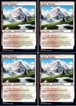MTG - 4x ALPINE MEADOW - Kaldheim (C) - Image 1