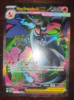 Carte Pokemon Mega-Dracaufeu X Ex 109/094 Flammes Fantasmagoriques ME02 FR - Image 1
