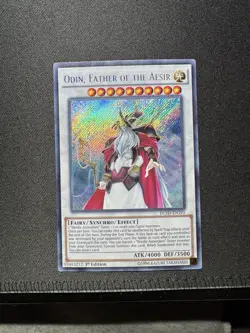 Yugioh ODIN, FATHER OF THE AESIR LC5D-EN191 SECRET RARE 1ST EDITION LP - Image 4