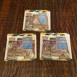 Pokemon TCG Sword & Shield Evolving Skies 3 Pack Blister + Eiscue Promo Card - Image 1