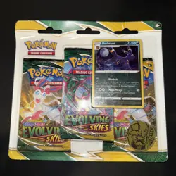2021 Pokemon Sword & Shield Evolving Skies 3-pack Blister Umbreon Promo SEALED - Image 1