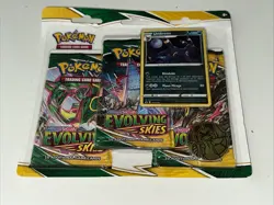 2021 Pokemon Sword & Shield Evolving Skies 3-pack Blister Umbreon Promo SEALED - Image 1
