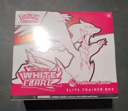 Pokemon Center White Flare Elite Trainer Box ETB Factory Sealed - Image 1