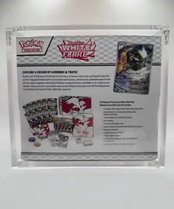 Pokemon Center White Flare Elite Trainer Box ETB Factory Sealed W/ Acrylic Case - Image 2