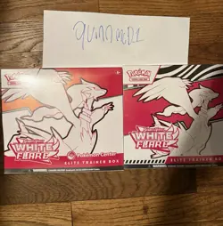 Pokemon Center White Flare Elite Trainer Box ETB Factory Sealed - Image 1
