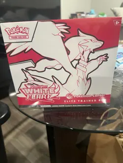 Pokemon Center White Flare Elite Trainer Box ETB Factory Sealed - Image 1