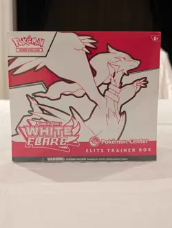 Pokemon Center White Flare Elite Trainer Box ETB Factory Sealed - Image 1