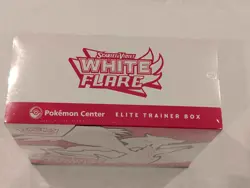 Pokemon Center White Flare Elite Trainer Box ETB Factory Sealed - Image 2