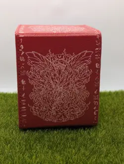 Deck Box Yugioh Slifer Sky Dragon God Card Felt Faux Leather Red 100+ Display - Image 4