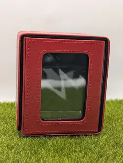 Deck Box Yugioh Slifer Sky Dragon God Card Felt Faux Leather Red 100+ Display - Image 5