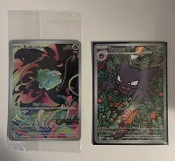 Mega Evolutions Cards Bulbasaur Stamped Sealed and Haunter Promo Pokemon - Image 1