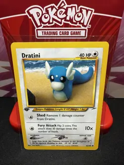 Dratini 63/105 Pokemon TCG 1st Edition Neo Destiny NM Vintage 2002 Card - Image 1