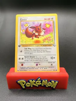 1st Edition Eevee 51/64 Jungle Set Rare Vintage 1999 Pokemon Card - NM - Image 1