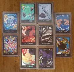 PRB02 10 Card Foil Don One Piece TCG Lot - Sanji, Smoker, Marco, Dragon, Koby - Image 1