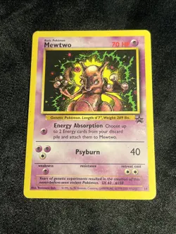 MP! Mewtwo Wotc Black Star Promo #14/53 Pokemon Card - Image 1