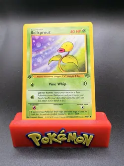 1st Edition Bellsprout Non-Holo WOTC Pokemon Card 49/64 Jungle Set NM - Image 1