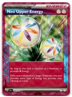 Pokemon Trading Card TCG Neo Upper Energy #162 Ace Spec Holo - Image 1