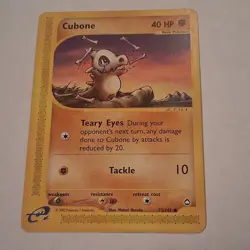 Pokemon Cubone Aquapolis 72/147 Common 40HP Regular 2002 English TCG Card - Image 1