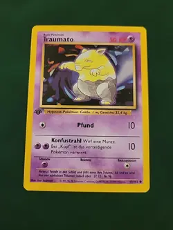 Pokemon TCG Drowzee Traumato 49/102 German Regular Common Base Set Card Nm/lp - Image 1