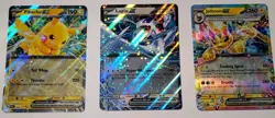 Pokemon TCG - Prismatic Evolutions (3) Card EX Pikachu EX, Lugia EX & Jolteon EX - Image 1