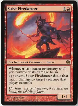 Satyr Firedancer Rare Born of the Gods LP MTG - Image 1