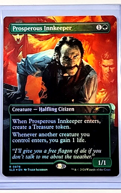 2024 MTG Magic the Gathering Secret Lair DnD Foil #878 Prosperous Innkeeper - Image 1