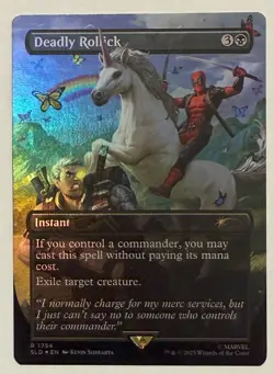 Deadly Rollick (1754) Borderless Rainbow Foil - Secret Lair MTG - Image 1
