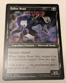 MTG Vincent Valentine/Galian Beast Final Fantasy- Rare0125 - Magic The Gathering - Image 2