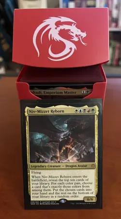 MTG Niv-Mizzet Reborn Custom Commander Deck Budget Rares Foils Sleeved With Box - Image 1