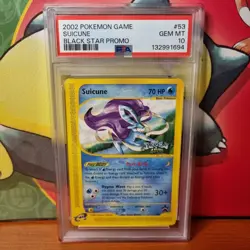 2002 Pokemon Suicune Black Star Promo #53 PSA 10 GEM MINT Vintage - Image 1