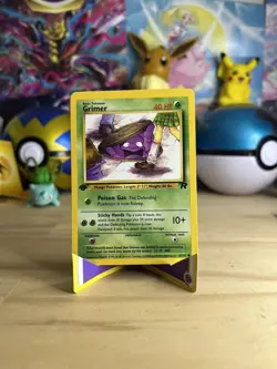 Grimer 57/82 Common Team Rocket 1st Edition Non Holo Pokemon Card NM/LP+ - Image 1