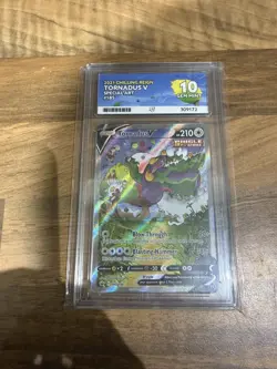 Pokemon Ace Grading 10 - Tornadus V Special Art 185/198 Chilling Reign Gem Mint - Image 1