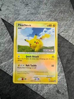 Pikachu 70/100 PLATINUM Burger King Promo Reverse Holo Pokemon TCG - LP - Image 1