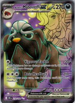 Arven's Mabosstiff ex - 218/182 Pokemon Destined Rivals HOLO PACK FRESH NM - Image 1