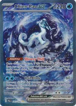 NM-Mint Chien-Pao ex - 261/193 - Special Illustration Rare Pokemon Paldea Evolve - Image 1