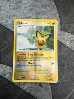 Pichu 93/123 Mysterious Treasures Diamond & Pearl Reverse Holo Pokemon TCG - LP - Image 1